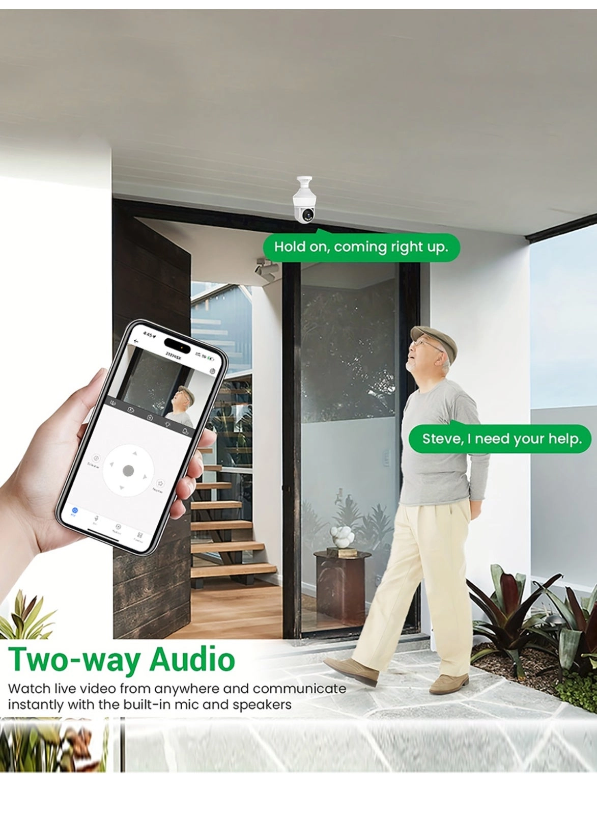 Wifi Light Buld Camera 1080P