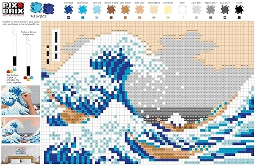 Pixel Art Puzzle Bricks - Colorful 4187