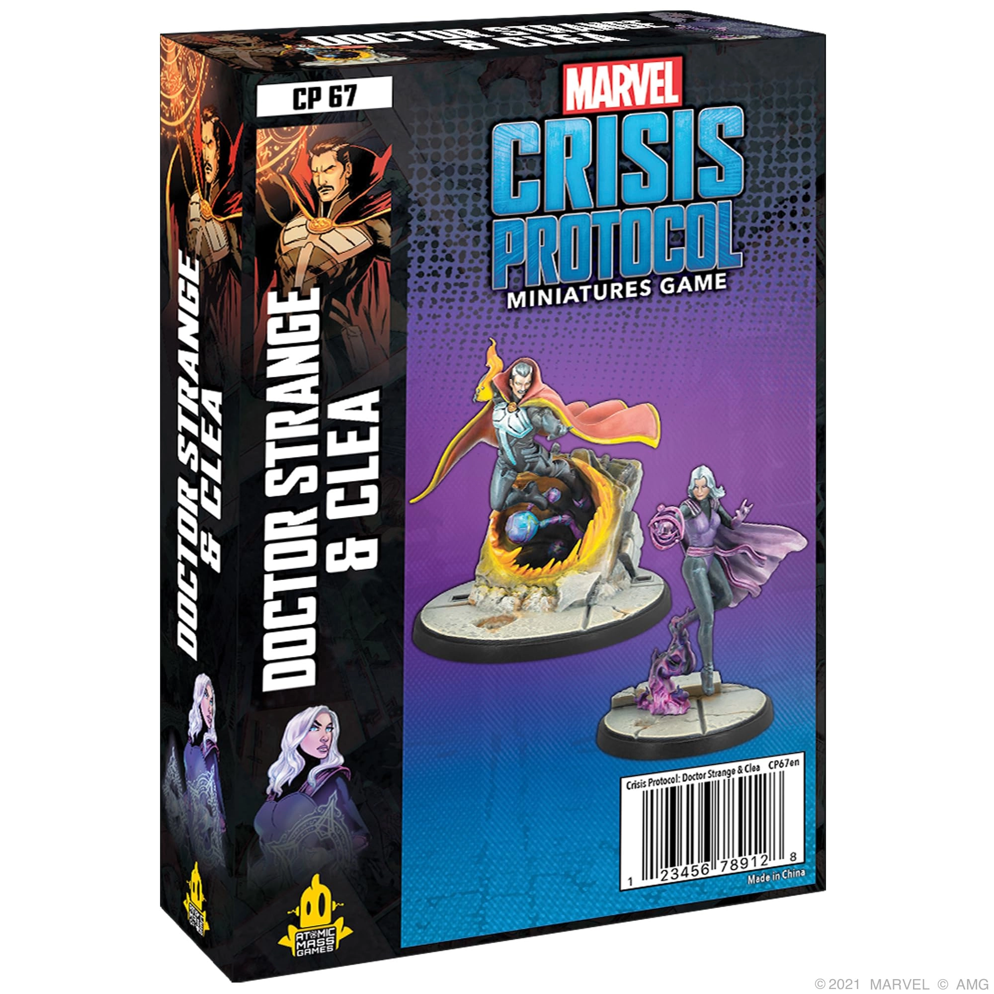 Atomic Mass Games Marvel Crisis Protocol: Doctor Strange & Clea - Miniatures Game
