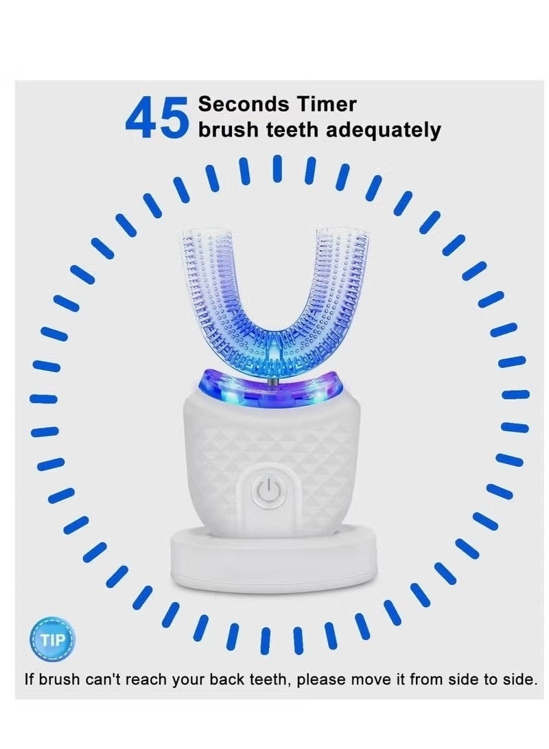 Ultrasonic Toothbrush - 360° Whole Mouth Cleaning IPX7 Waterproof