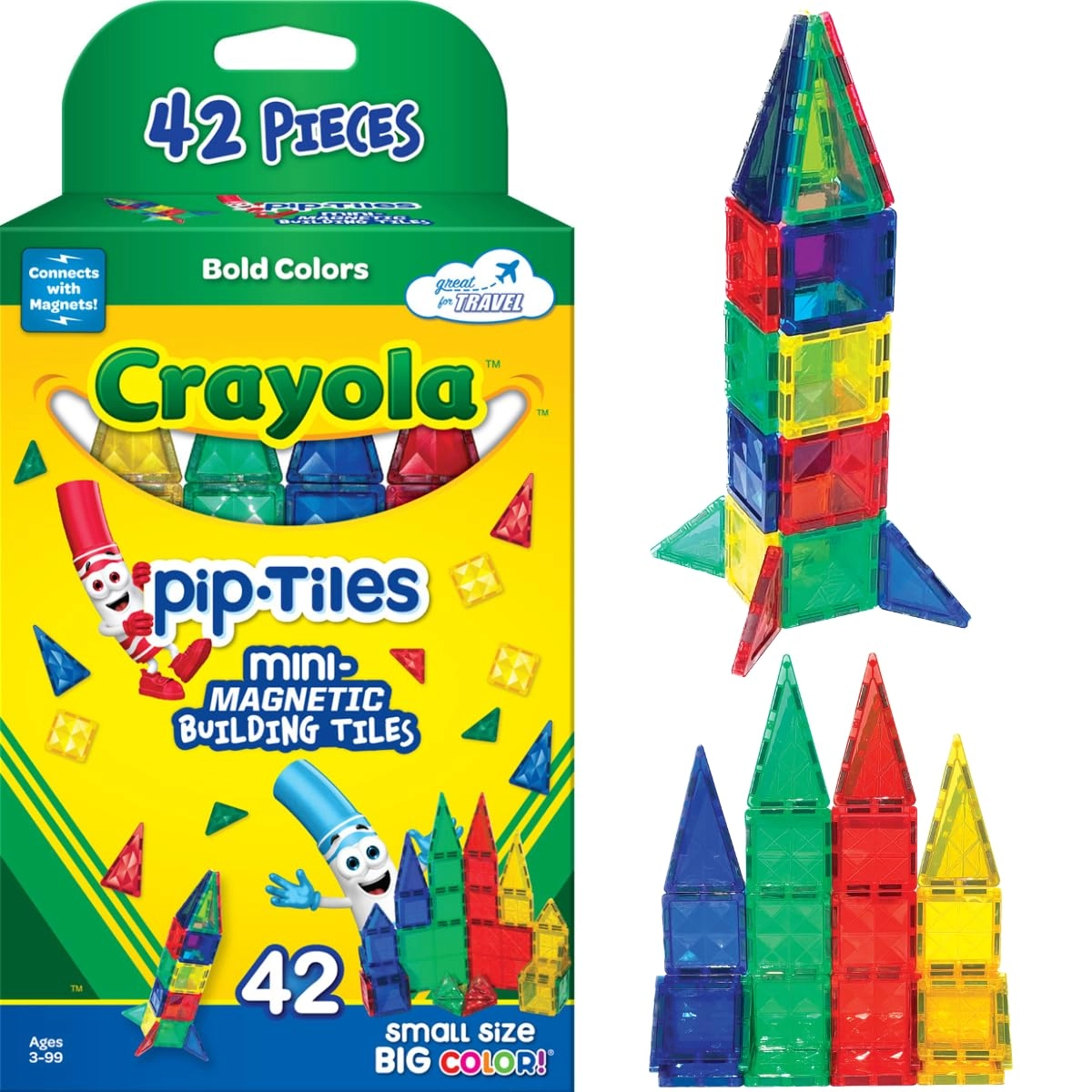 CreateOn Magnetic PIP Tiles - 42 pcs