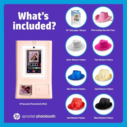 Sprocket Photobooth - 3x4" Sticky-backed 10.1" LCD