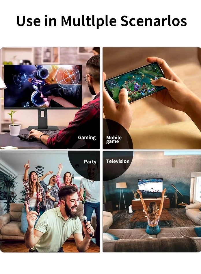 Wireless Bass Portable Party Speaker - 8 Inch LED Lights