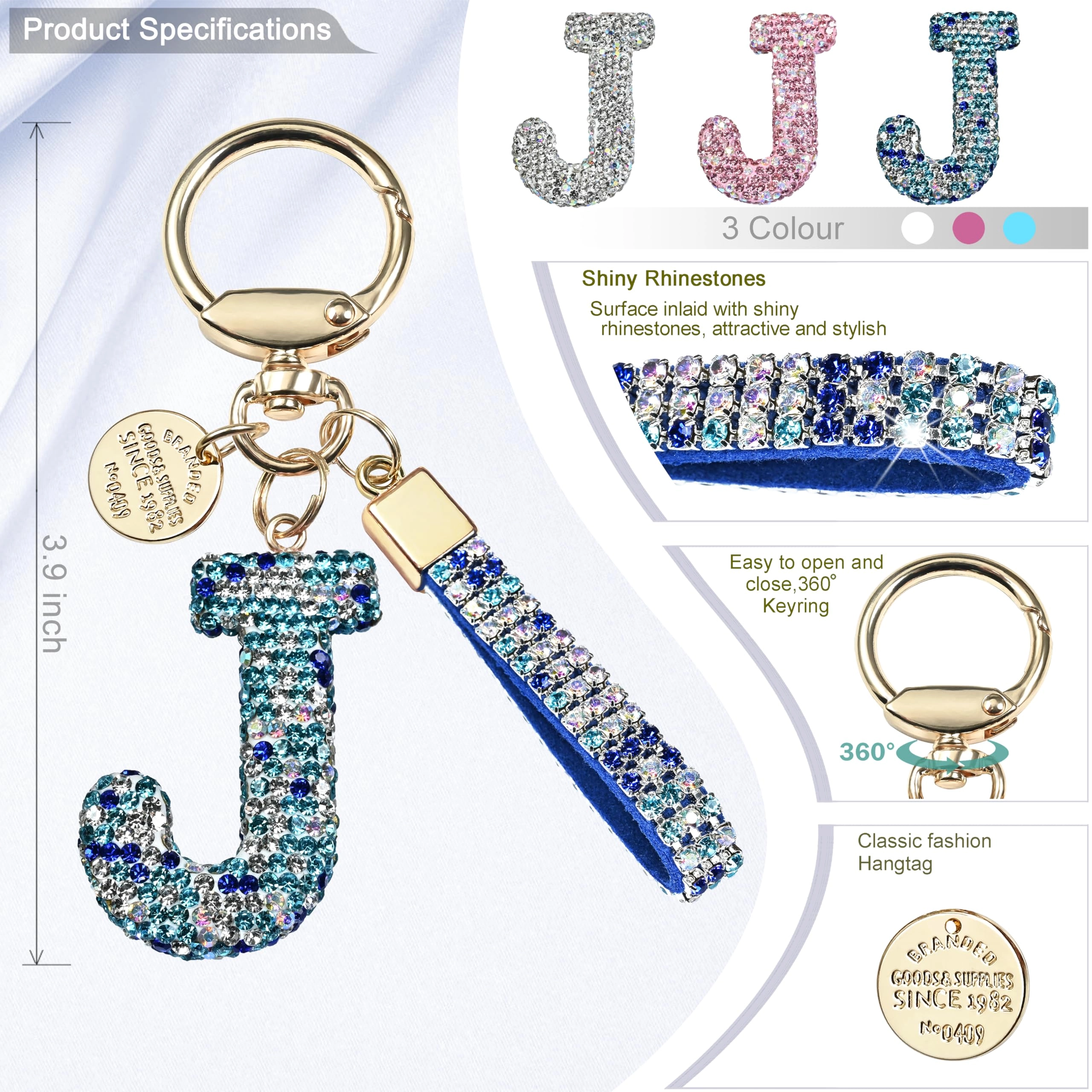 Initial Letter Keychain - Letter