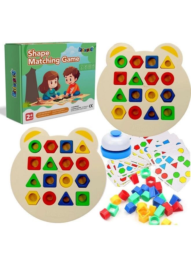 Geometric Shape and Color Matching Puzzle Board Game - 3+