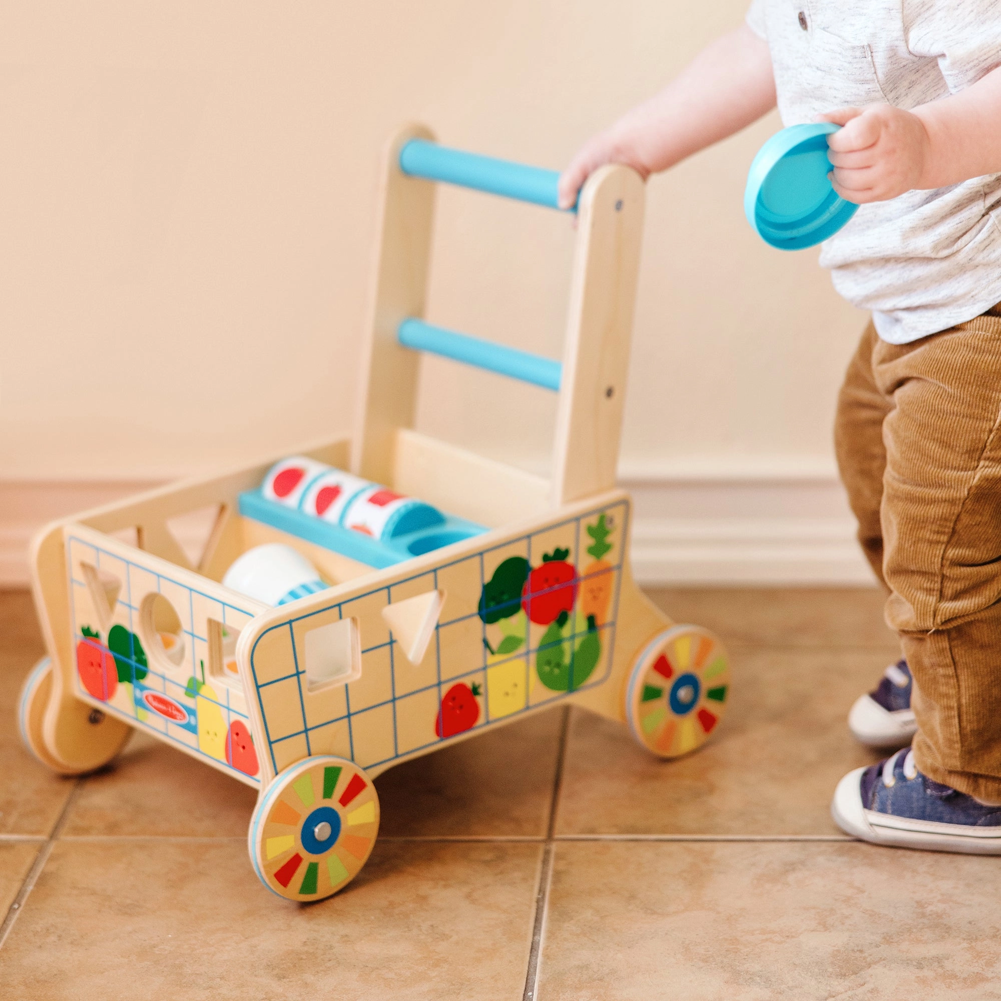 Shape Sorting Grocery Cart - 1+ 16 pieces