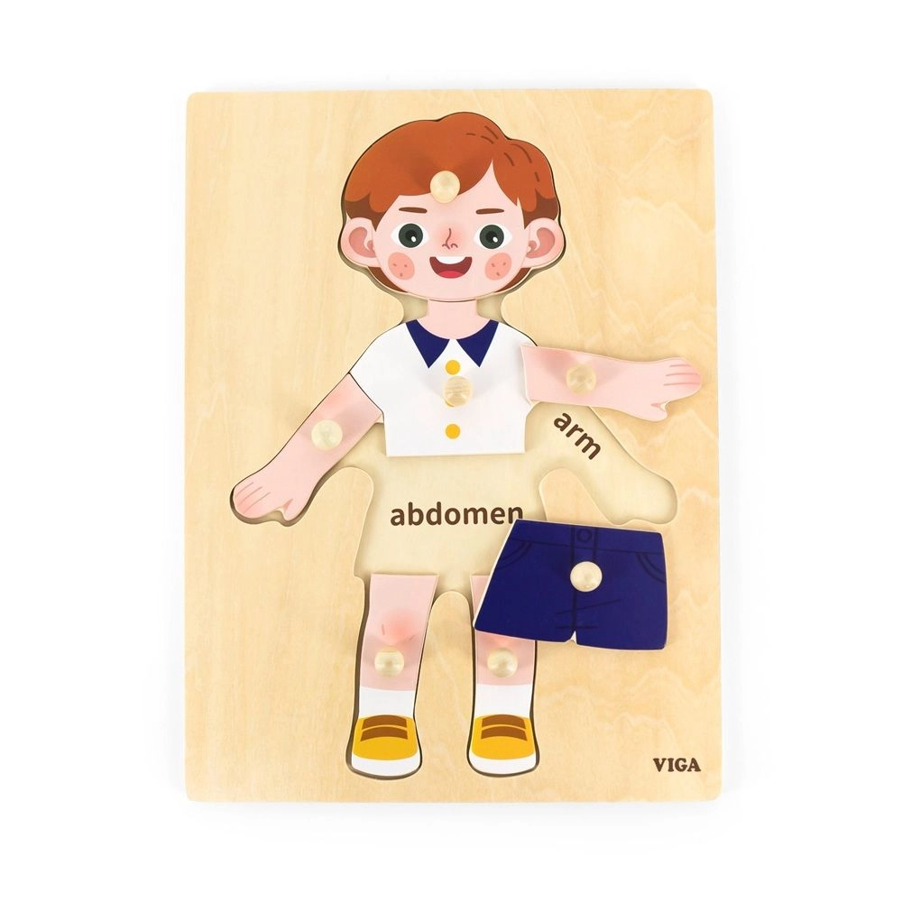 VIGA Body Parts Puzzle - 18 Months 7 pieces
