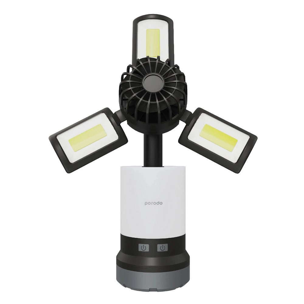 Porodo Lifestyle Outdoor 3 in 1 Lamp and Flashlight - 5W Rechargeable