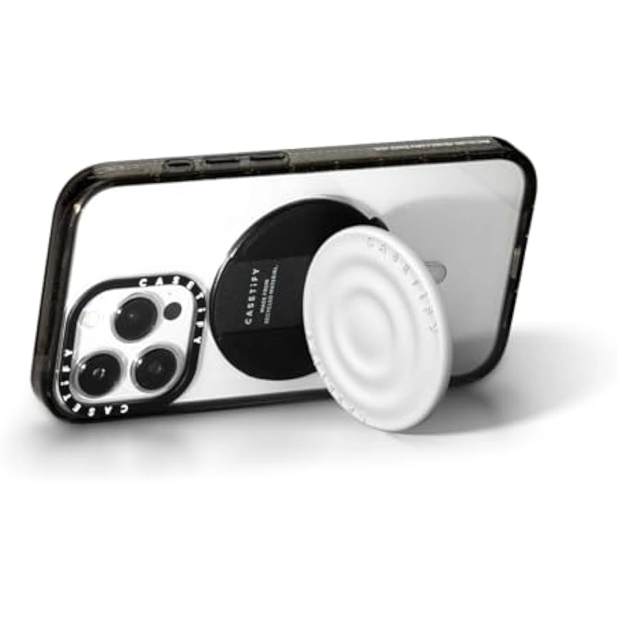 Snappy Ripple Grip Stand - Compatible with Magsafe White