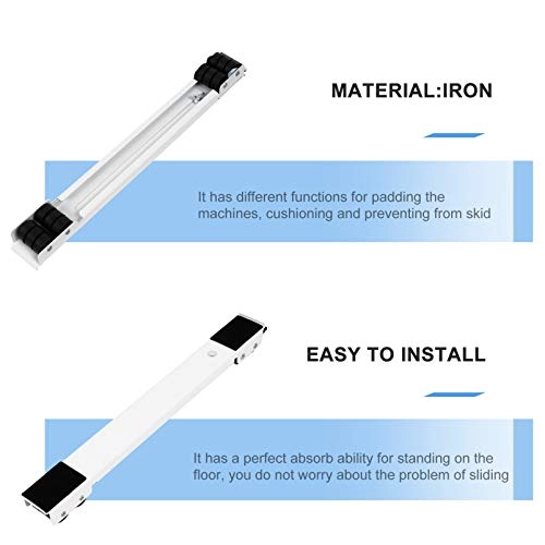 Washing Machine Base - Adjustable Silver