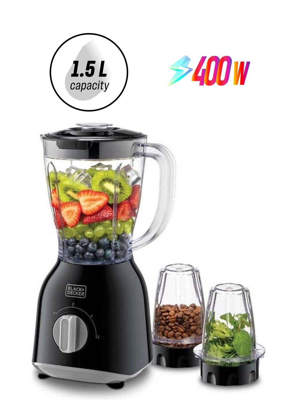 Black & Decker BX365E-B5 - Blender with Grinder and Chopper
