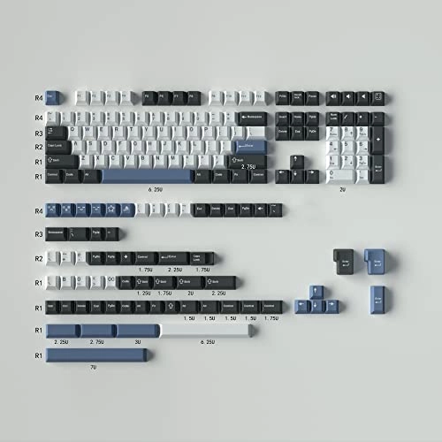 173 Keys Doubleshot Keycaps - RF, USB