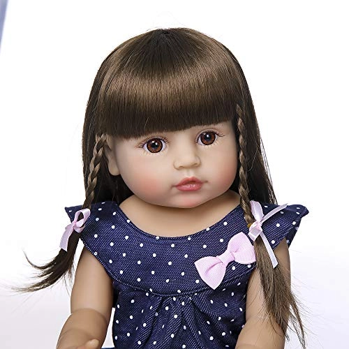 Reborn Baby Doll - 22 inches Vinyl Silicone African American Set