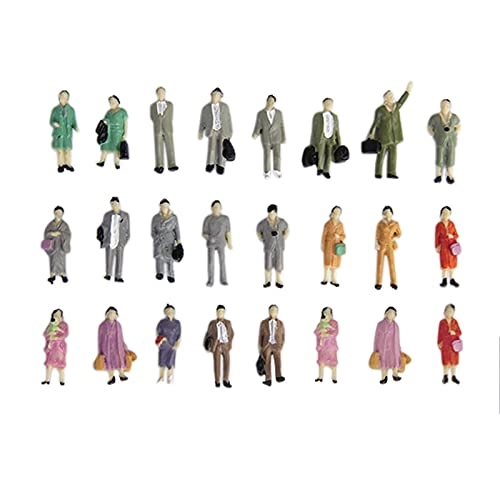 Train Station Model People - 24 pieces 1:87
