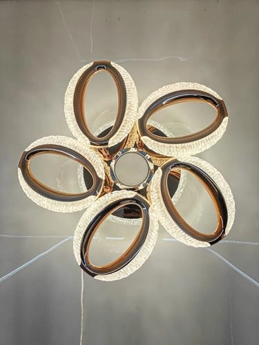 Modern Crystal LED Ceiling Light - Warm/White/Neutral Dimmable