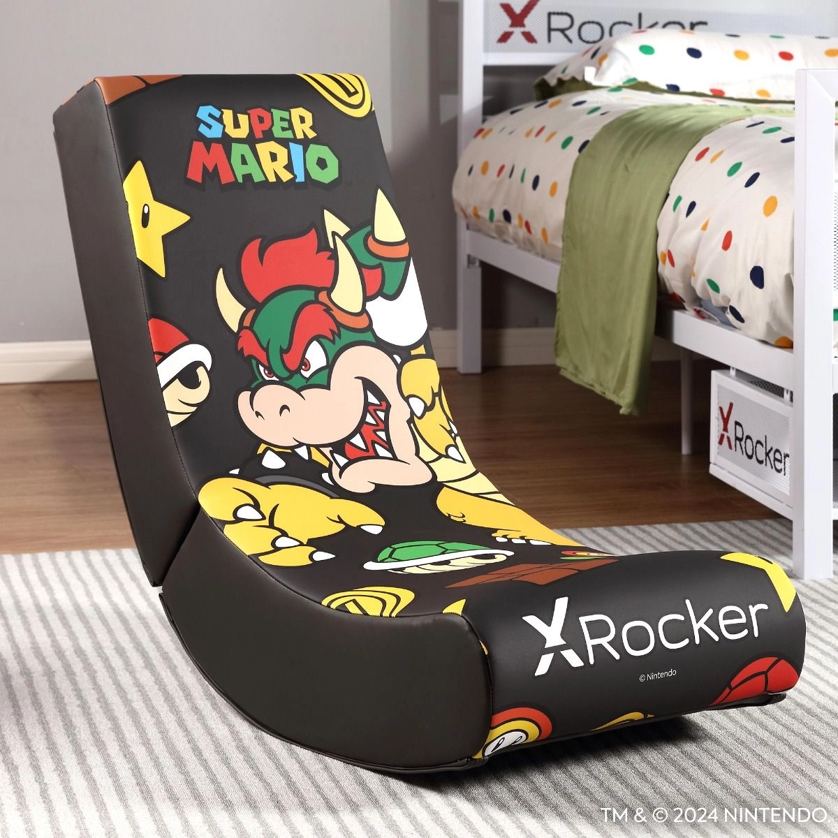 X Rocker Nintendo Video Rockers Bowser Power Up Edition - Gaming Chair