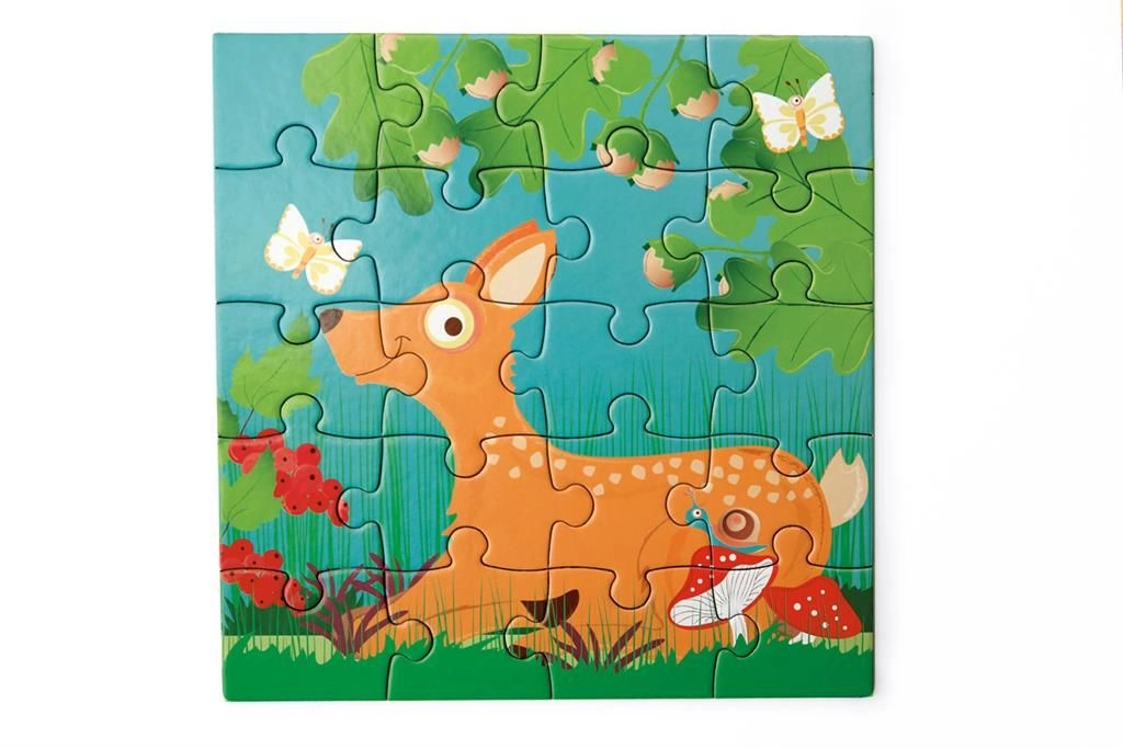 Forest Life Magnetic Puzzle Book - 3+ 20 pieces