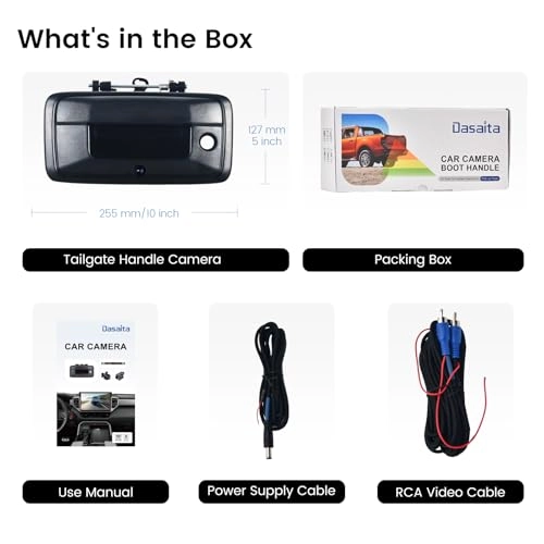 Tailgate Handle Reverse Camera - Night vision RCA 1080P