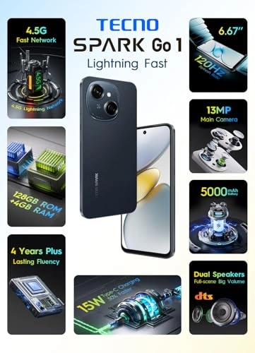 SPARK Go 1 KL 4 - 4 GB 128 GB