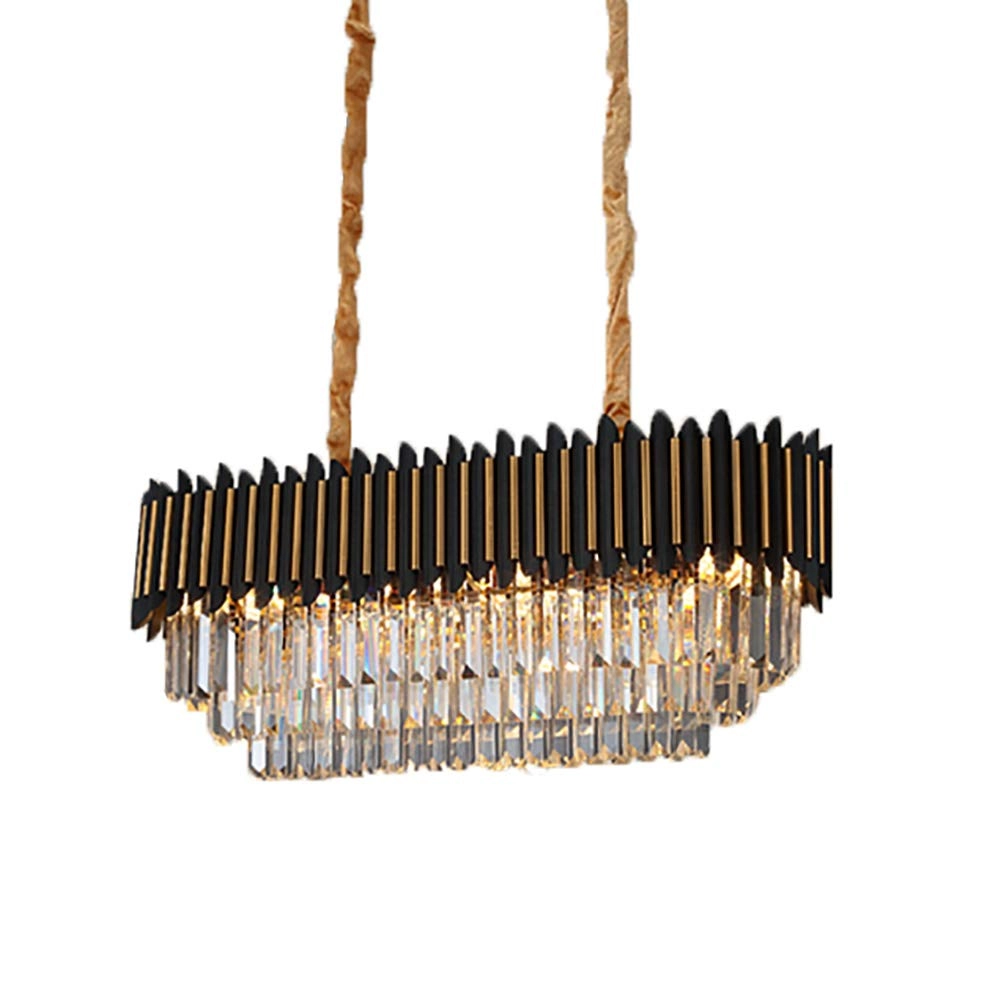 AYMAYA Modern Minimalist Luxury Chandelier - Black and gold 60*43cm