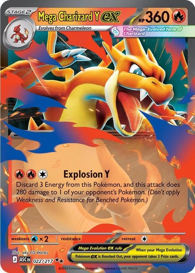 Pokémon Mega Charizard 022/217 - 1 pcs