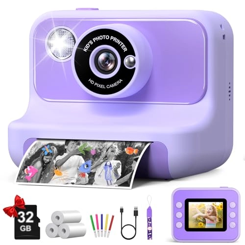 H3 - Kids Instant Print Camera Purple