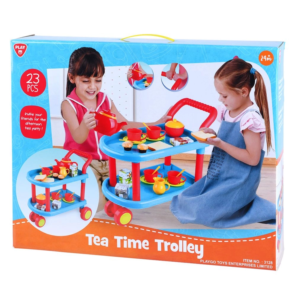Tea Time Trolley Toy Set - 23 pcs (2169971-3128)