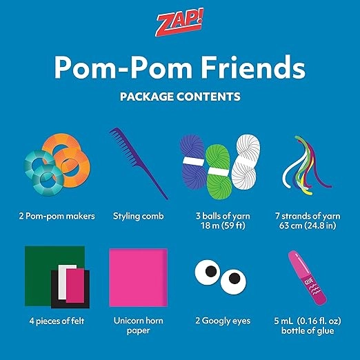 Zap Pom Pom Friends - Craft Kit