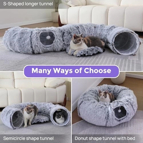 Cat Tunnel - 80L x 80W x 25.9H centimeters Plush