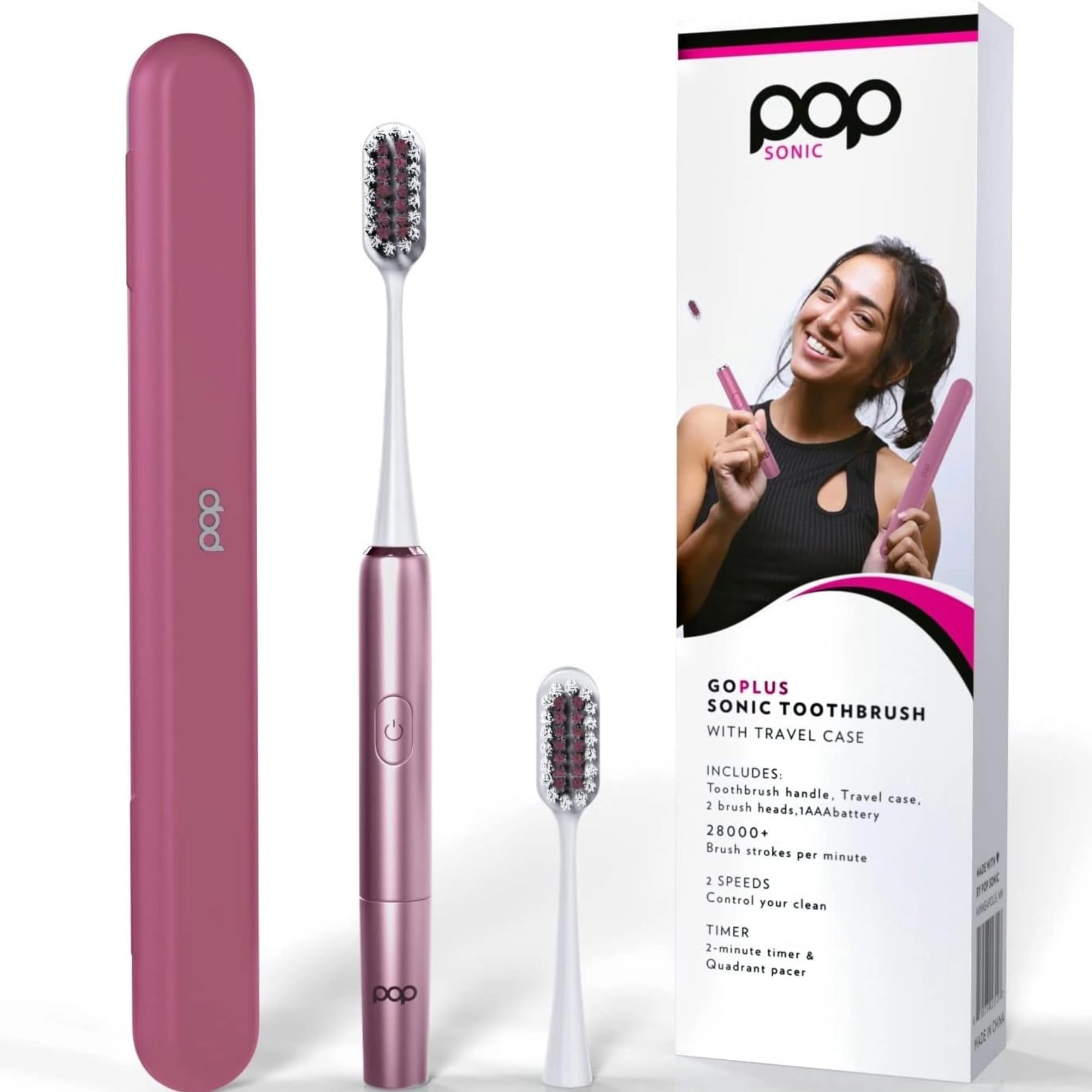 Go Plus - Electric Toothbrush 2 Speeds 18000-24000 Vibrations Per Minute