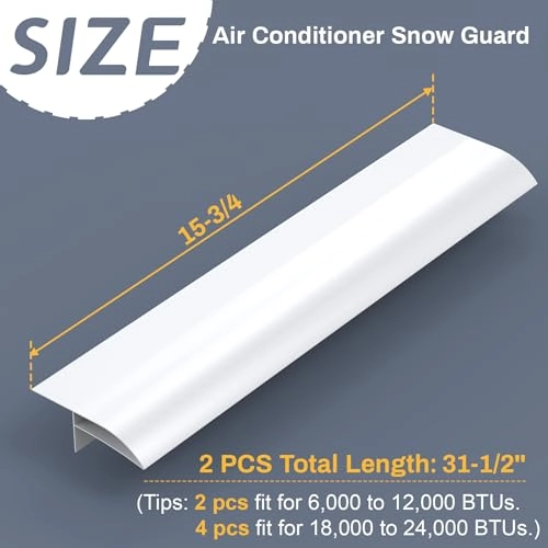 Air Conditioner Snow Guard - Suitable for most ductless mini split outdoor units heat pumps and central air conditioners