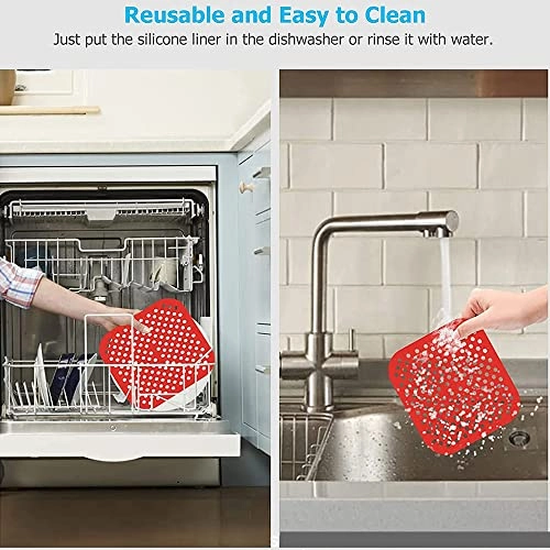 Silicone air fryer mat - 2 Pack