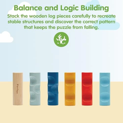 Log Puzzle - 3+ 6 pieces