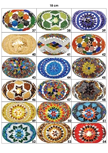 Turkish Moroccan Mosaic Chandelier - Approx. 110cm (43")