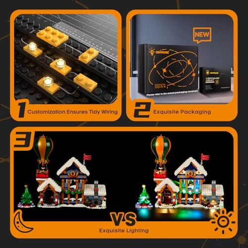 LED Light Kit - Plastic 1 for LEGO Santa's Post Office 10339