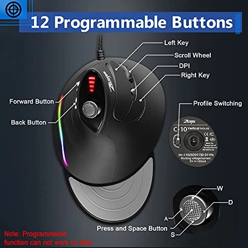 Vertical Gaming Mouse - USB