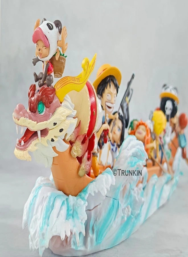 Luffy + Zoro + Sanji + Brook + Chopper + Nami + Robin + Franky + Usopp + Boat - One Piece