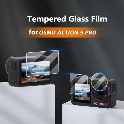 Tempered Glass Screen Protector - DJI Action 5 Pro