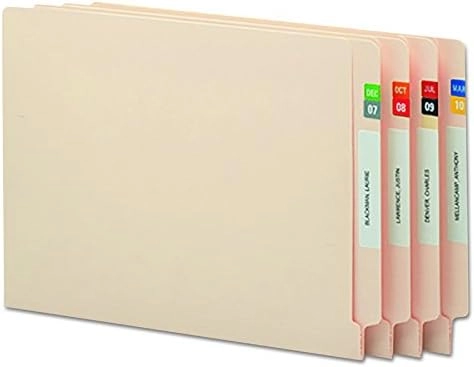 Smead ETS Color-Coded Month Labels - 3000 labels 1 W x 1/2 H