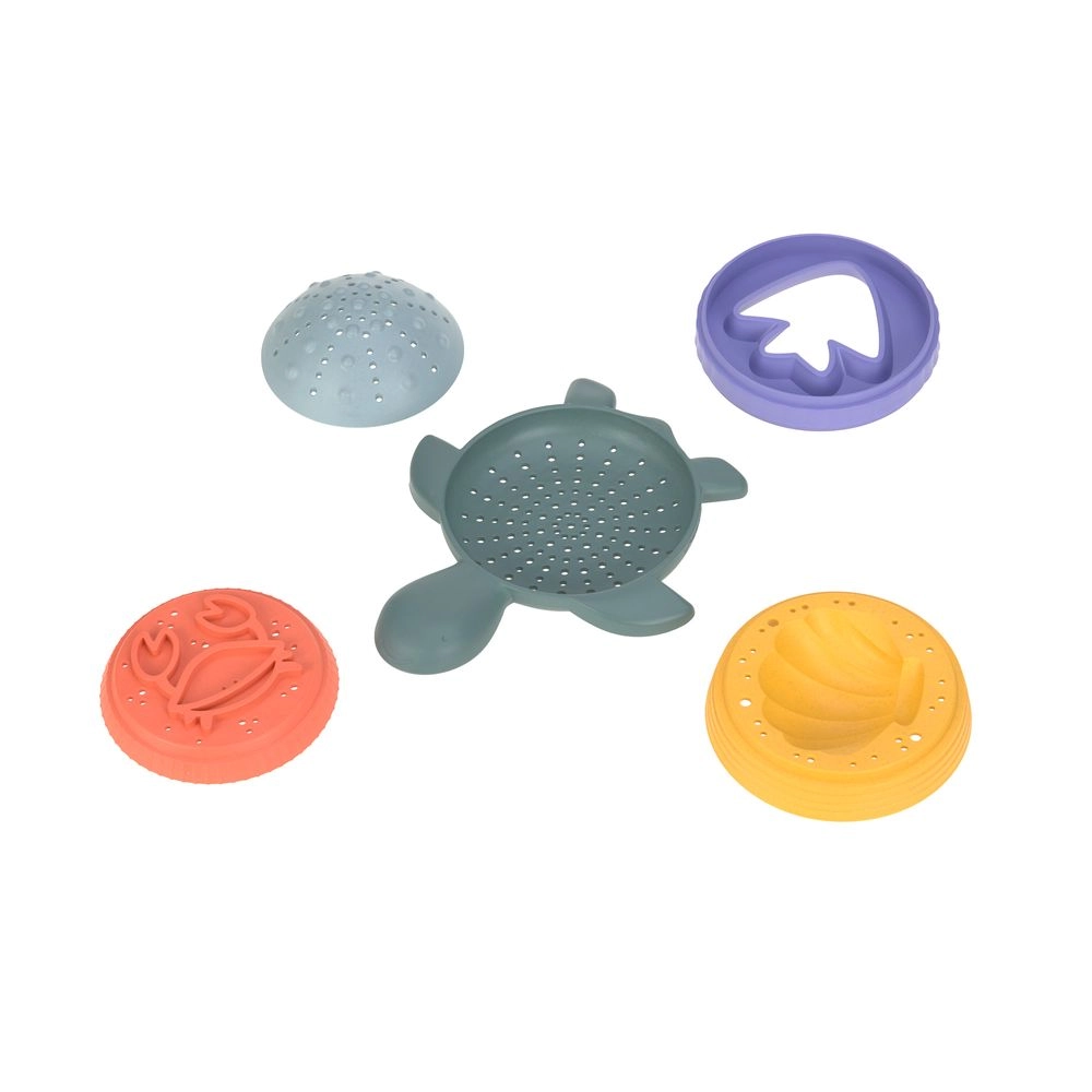 Stacking Sand & Beach Toy Turtle - Green 5 Pcs
