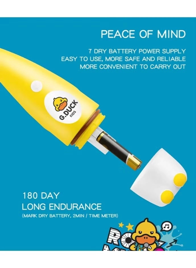 Kids U-Shape Electric Tooth Brush - 2-in-1 30,000 VPM IPX7