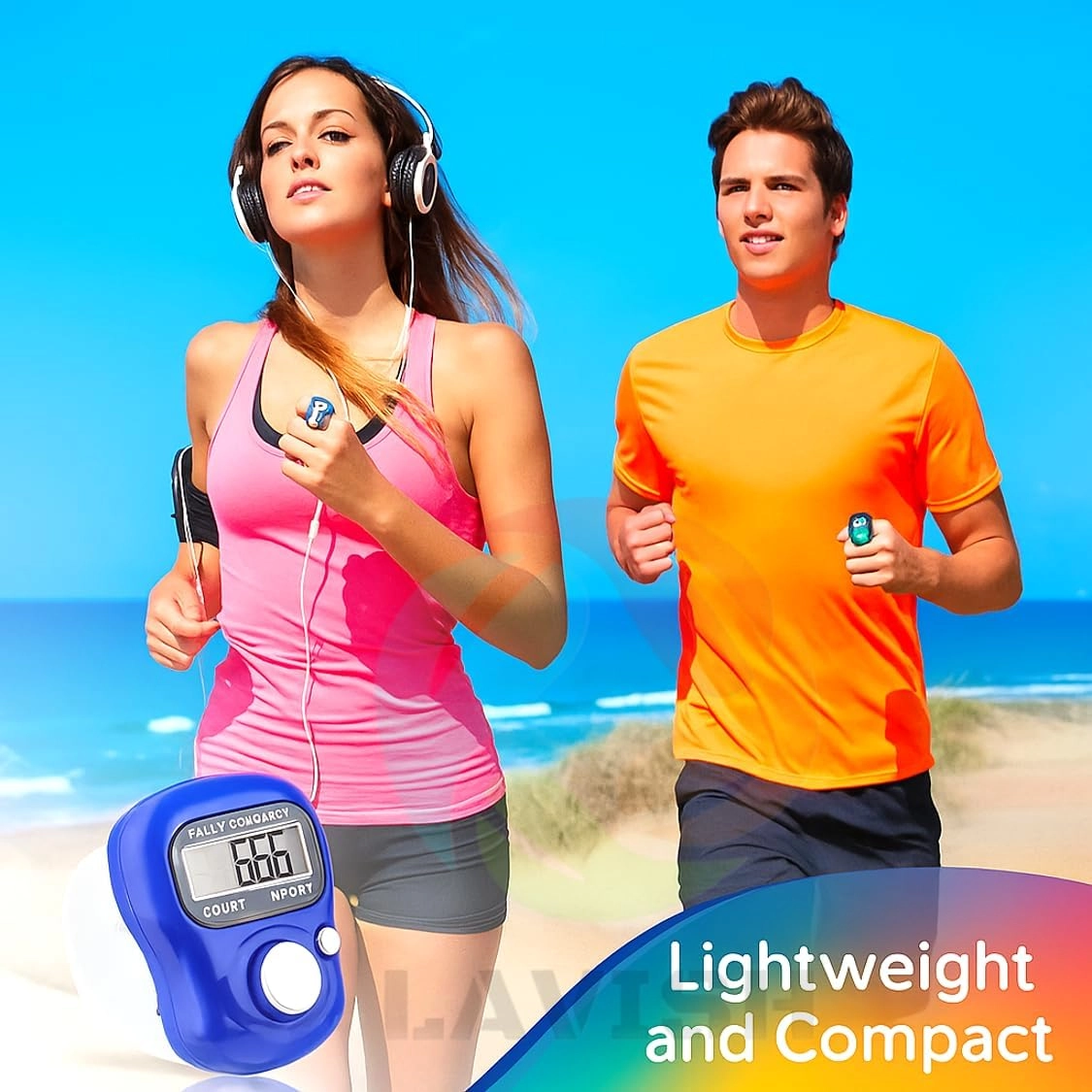 Digital Tasbeeh Finger Counter - Pack of 24 5-Digit LED