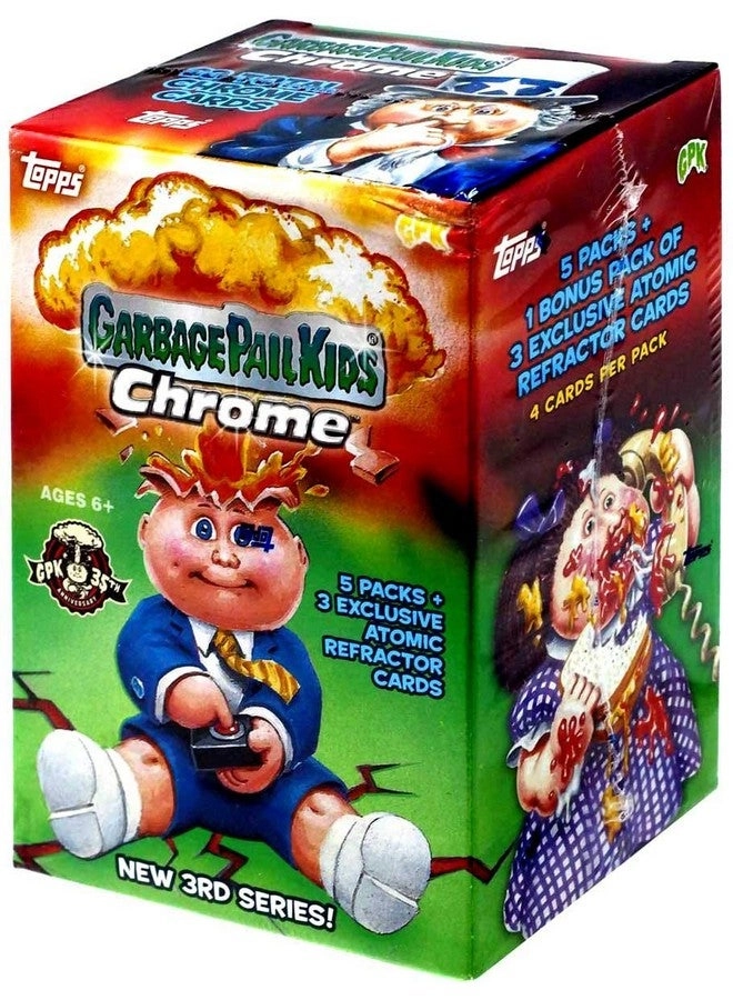2020 Garbage Pail Kids Chrome Blaster Box - 5 Packs + 1 Bonus Pack
