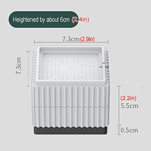 Universal Anti Vibration Feet Pads - 4pcs 6cm White