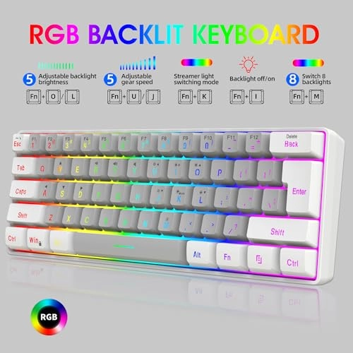 60% Wired Gaming Keyboard - USB-A