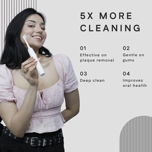 Sonic Toothbrush - Rechargeable 5 Cleaning Modes IPX8 Waterproof