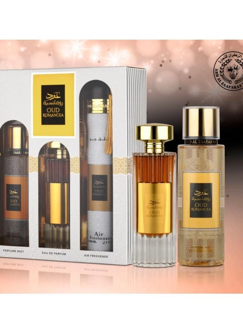 Ard Al Zaafaran Oud Romancia - Eau de Parfum 3 Pieces Gift Set