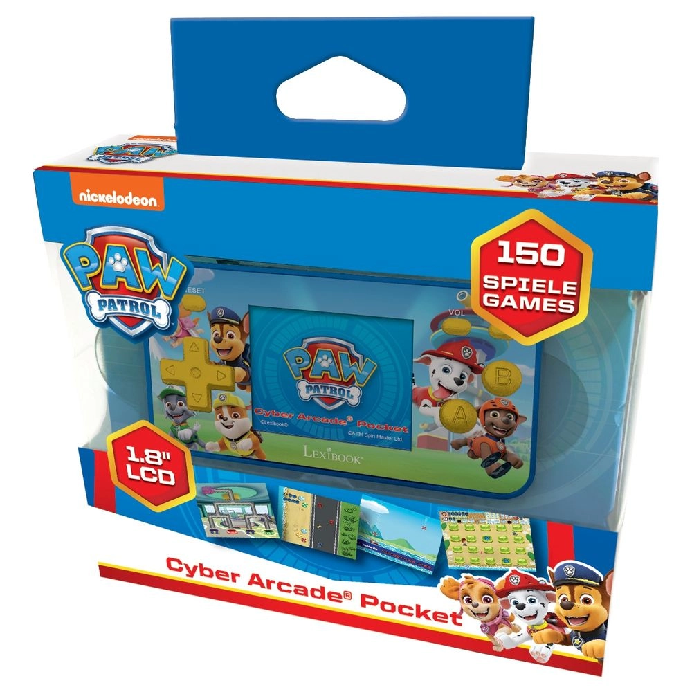 Paw Patrol Handheld Console - 150 Games 2.5" LCD colour screen