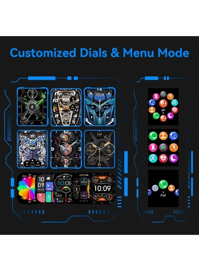 Bluetooth Smart Watch - Fitness Tracker 1.8” Touch Display 5ATM Waterproof