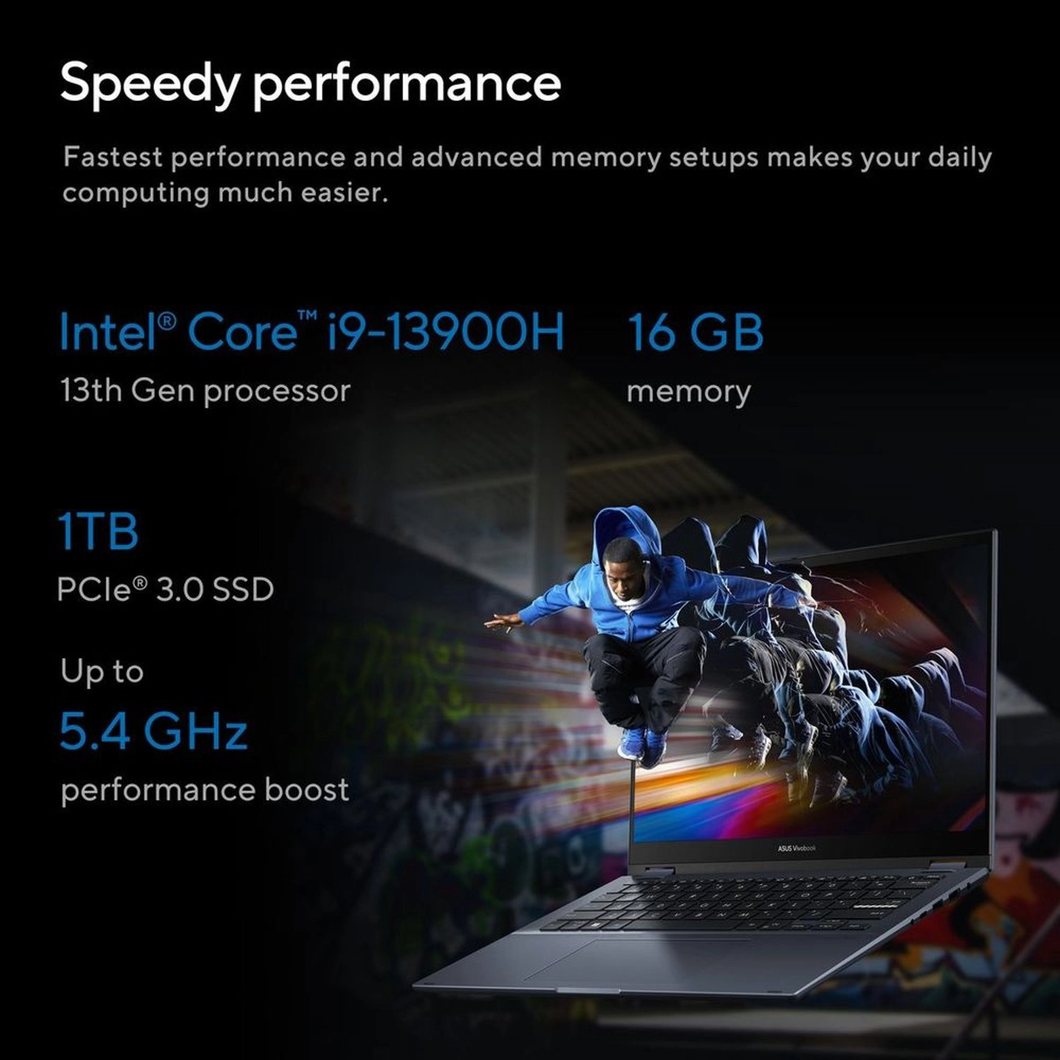 Vivobook S 14 Flip TP3402VA-LZ144W - 14'' Core i9-13900H 16GB DDR4 1000GB SSD